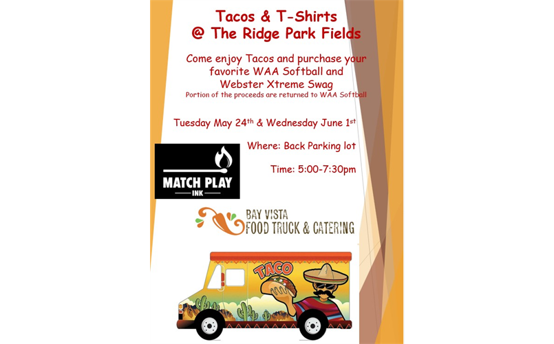 Tacos & Tshirts - May 24th and June 1st 